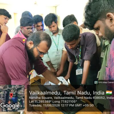 Hands on workshop AICTE–VAANI Sponsored National Level Workshop on Next-Gen Healthcare, focusing on AI and Robotics in MedTech, organized by Nandha Engineering College from 10 to 12 August 2026.