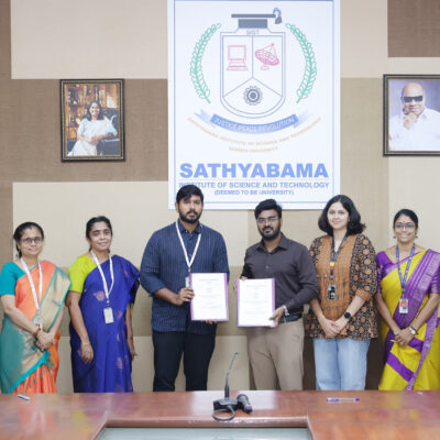 MoU signed at Sathyabama